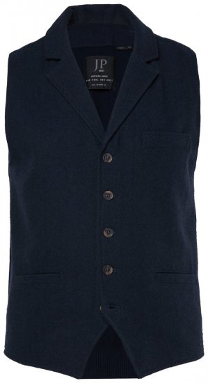 JP1880 828736 Tweedweste mit Strickrücken Dunkelblau - Herrenanzüge und -blazer - Herrenanzüge und -blazer in großen Größen