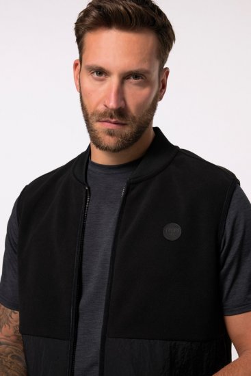 JP1880 Level 2 Double-Layer Fleece Vest Black - Sportbekleidung & outdoor - Sportbekleidung in große größen für herren