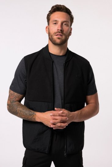 JP1880 Level 2 Double-Layer Fleece Vest Black - Sportbekleidung & outdoor - Sportbekleidung in große größen für herren