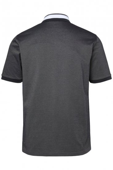JAY-PI Quickdry Two-Tone Golf Poloshirt Black - Polo-shirts für herren - Polo-Shirts für Herren in großen Größen
