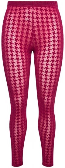 Ulla Popken 828982 Karierte Strumpfleggings Beerenrot - Strumpfhosen & Socken - 
