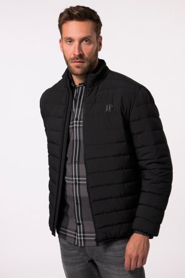JP1880 Jacket Quilted Stand-up Collar Black - Herren jacken - Herren Jacken in großen Größen