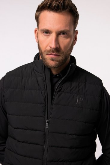 JP1880 Quilted Gilet Stand-Up Collar Black - Herren jacken - Herren Jacken in großen Größen