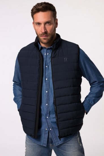 JP1880 Quilted Vest Techno Down Padding Navy - Herren jacken - Herren Jacken in großen Größen