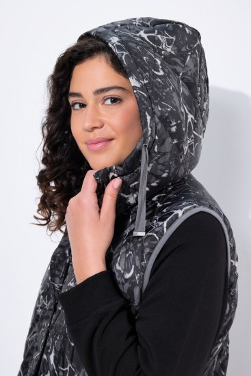 Ulla Popken 829120 Wetterfeste Weste Anthrazit - Westen - 