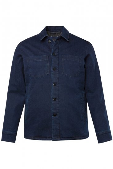 JP1880 829251 Jeansjacke mit Teddyfutter Dunkelblau - Herren jacken - Herren Jacken in großen Größen