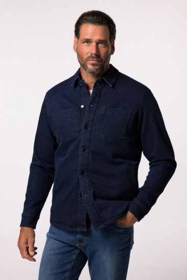 JP1880 829251 Jeansjacke mit Teddyfutter Dunkelblau - Herren jacken - Herren Jacken in großen Größen