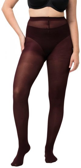 Ulla Popken 829359 Strumpfhose 40 den Weinrot - Strumpfhosen & Socken - 