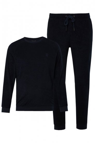 JP1880 Pyjamas Two-piece Belly Fit Dark Navy - Herrenunterwäsche & bademode - Herrenunterwäsche & Bademode in großen Größen