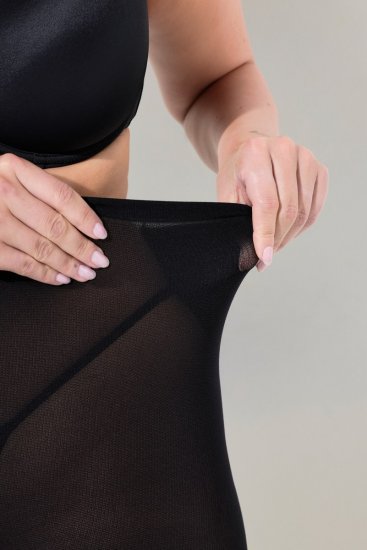 Ulla Popken 831196 Overknee-Strümpfe 80 den Schwarz - Strumpfhosen & Socken - 