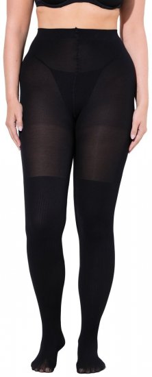 Ulla Popken 831196 Overknee-Strümpfe 80 den Schwarz - Strumpfhosen & Socken - 