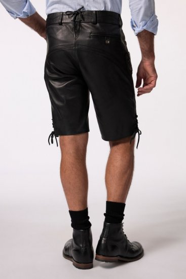 JP1880 831257 Ledershorts aus Nappaleder Schwarz - Herrenshorts - Herrenshorts in großen Größen