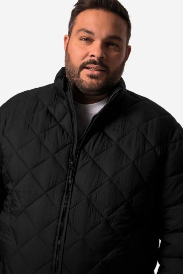 Men+ 494 Steppjacke mit Stehkragen Schwarz - Herren jacken - Herren Jacken in großen Größen