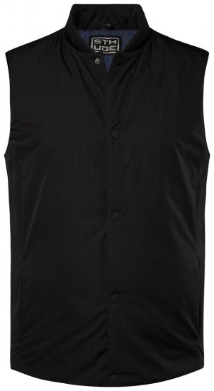 STHUGE 831824 Weste gesteppt aus recyceltem Material Schwarz - Herren jacken - Herren Jacken in großen Größen