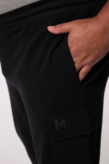 Men+ 113 Jogginghose mit Cargotaschen Schwarz - Jogginghosen für herren - Jogginghosen für Herren in großen Größen