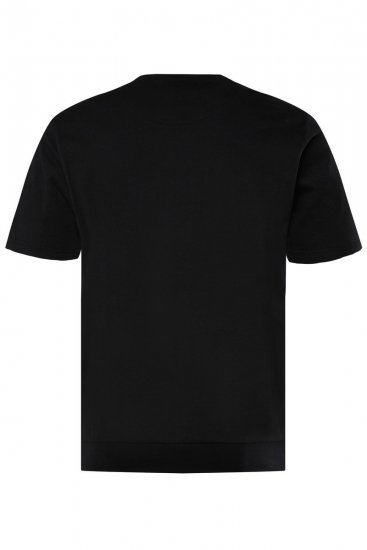 Men+ 148 T-Shirt Bauchfit Weihnachtsmann auf Motorrad Schwarz - Herren-T-shirts - Herren-T-Shirts in großen Größen