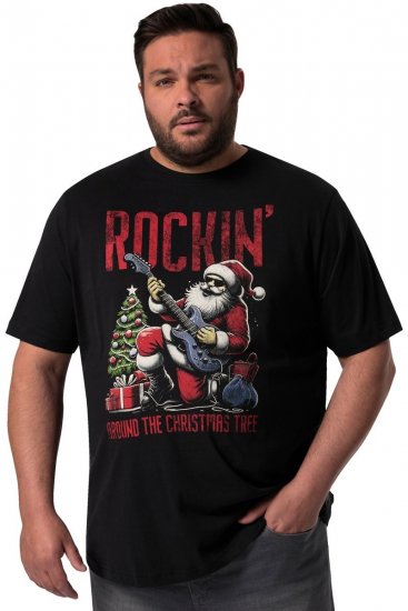 Men+ 180 T-Shirt Rockin' Schwarz - Herren-T-shirts - Herren-T-Shirts in großen Größen