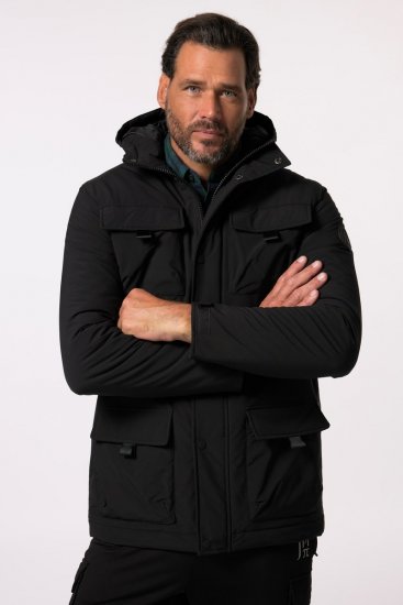 JP1880 832202 Fieldjacket mit Kapuze Schwarz TALL - TALL jacken - TALL Jacken für große Herren