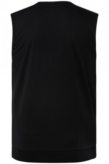 Men+ 248 Ärmelloses T-Shirt Bauchfit Schwarz - Herren-T-shirts - Herren-T-Shirts in großen Größen