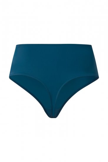 Ulla Popken 832864 Strings mit Spitze Petrol - Slips - 