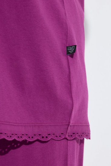 Ulla Popken 833660 Pyjama Violett - Pyjama/Loungewear - 
