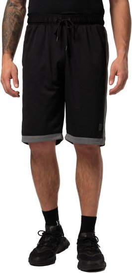 JP1880 Jay-Pi Bermuda QuickDry Mesh Fitness Shorts Black - Sportbekleidung & outdoor - Sportbekleidung in große größen für herren