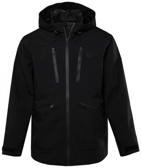 Jay-Pi 834145 Wasserdicht Funktionsjacke Schwarz - Sportbekleidung & outdoor - Sportbekleidung in große größen für herren