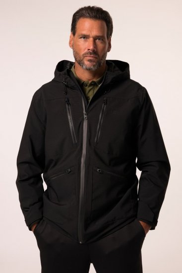 Jay-Pi 834145 Wasserdicht Funktionsjacke Schwarz - Sportbekleidung & outdoor - Sportbekleidung in große größen für herren