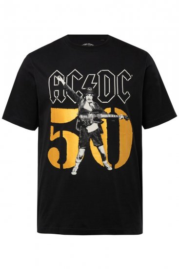 JP1880 AC/DC Graphic Band T-Shirt Black - Herren-T-shirts - Herren-T-Shirts in großen Größen