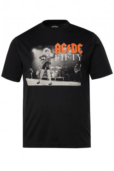 JP1880 AC/DC 50th Anniversary Band Photo T-Shirt Black - Herren-T-shirts - Herren-T-Shirts in großen Größen