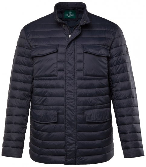 Boston Park 416 Steppjacke mit Stehkragen Dunkelblau - Herren jacken - Herren Jacken in großen Größen