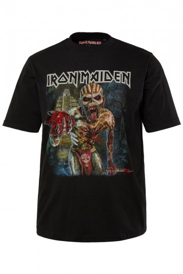 JP1880 Iron Maiden Eddie Attack Band T-Shirt Black - Herren-T-shirts - Herren-T-Shirts in großen Größen