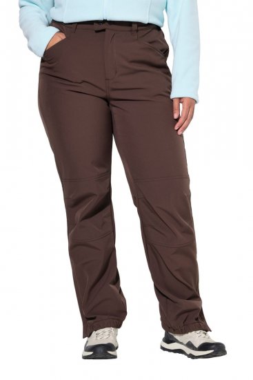 Ulla Popken 834662 Softshellhose mit Fleecefutter Taupe - Outdoor - 