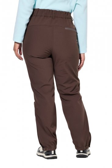Ulla Popken 834662 Softshellhose mit Fleecefutter Taupe - Outdoor - 