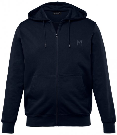 Men+ 851 Kapuzen-Sweatjacke Dunkelblau - Herren-sweater und -hoodies - Herren-Sweater und -Hoodies in großen Größen