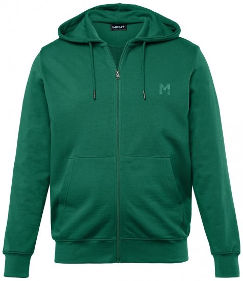 Men+ 851 Kapuzen-Sweatjacke Grün - Herren-sweater und -hoodies - Herren-Sweater und -Hoodies in großen Größen
