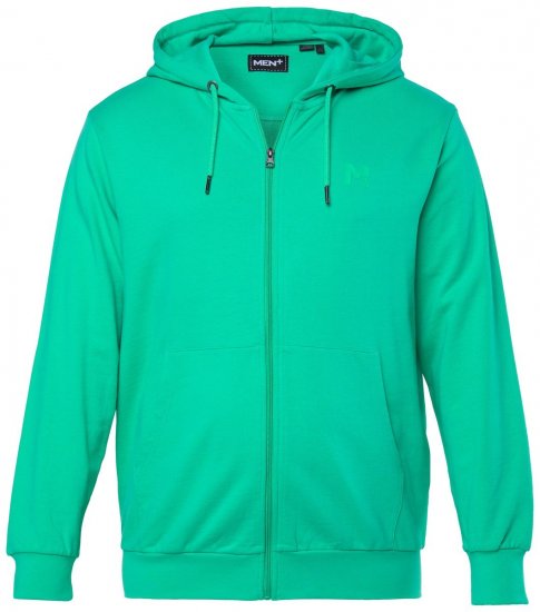 Men+ 851 Kapuzen-Sweatjacke Smaragdgrün - Herren-sweater und -hoodies - Herren-Sweater und -Hoodies in großen Größen