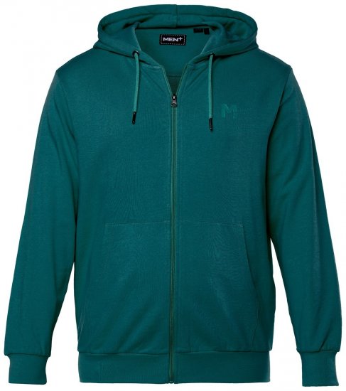 Men+ 851 Kapuzen-Sweatjacke Tannengrün - Herren-sweater und -hoodies - Herren-Sweater und -Hoodies in großen Größen
