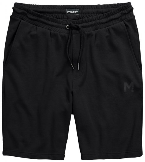 Men+ 858 Sweatbermuda Schwarz - Jogginghosen für herren - Jogginghosen für Herren in großen Größen