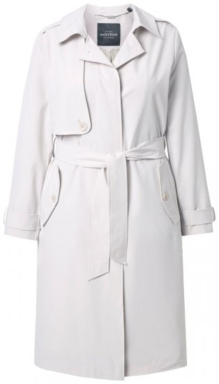 Ulla Popken 834990 Trenchcoat Taupe - Mäntel - Damenmäntel in großen Größen