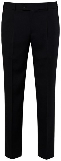 Men+ 066 Porto Anzughose Bauchfit Schwarz - Herrenanzüge und -blazer - Herrenanzüge und -blazer in großen Größen