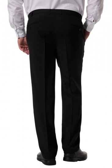 Men+ 066 Porto Anzughose Bauchfit Schwarz - Herrenanzüge und -blazer - Herrenanzüge und -blazer in großen Größen