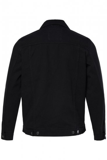 Men+ 446 Jeansjacke mit Brusttaschen Schwarz - Herren jacken - Herren Jacken in großen Größen