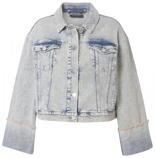 Ulla Popken 835486 Jeansjacke mit weiten Ärmeln Denimblau - Jacken - Damenjacken in großen Größen