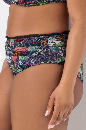 Ulla Popken 835633 Slips mit Animal-Print Mehrfarbig - Slips - 