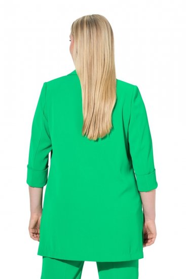 Ulla Popken 836165 Langer Blazer mit 3/4-Ärmeln Grün - Blazer - Blazer in großen Größen für Damen