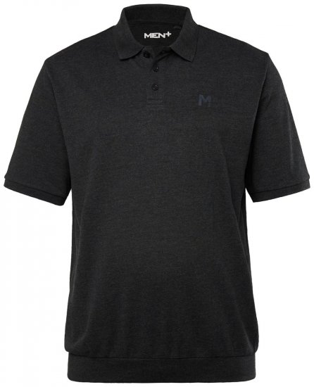 Men+ 264 Poloshirt Bauchfit Schwarz - Polo-shirts für herren - Polo-Shirts für Herren in großen Größen
