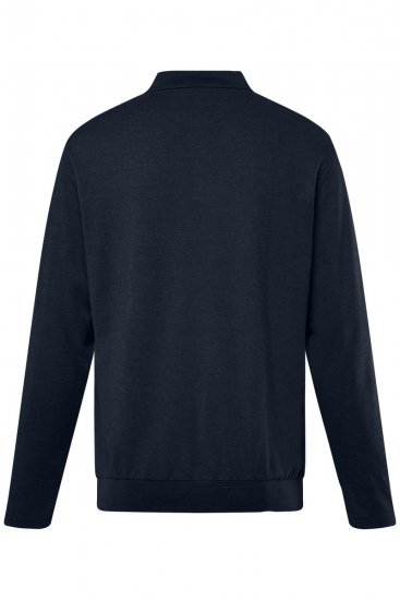 Men+ 274 Poloshirt Langarm Bauchfit Dunkelblau - Polo-shirts für herren - Polo-Shirts für Herren in großen Größen