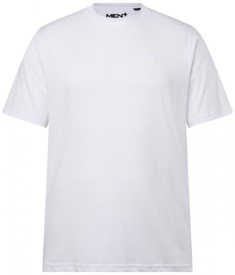 Men+ 276 T-Shirt Rundhals Weiß - Herren-T-shirts - Herren-T-Shirts in großen Größen