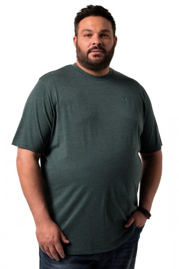 Men+ 276 T-Shirt Rundhals Dunkelgrün - Herren-T-shirts - Herren-T-Shirts in großen Größen